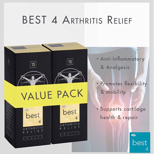 best4healthcare's tweet photo. Get the Best 4™ Arthritis Relief Value Pack because it is the best. This amazing product contains a signature blend of 100% natural ingredients that provides anti-inflammatory and analgesic (pain-relieving) benefits #Best4You https://t.co/CXPP2T14L7