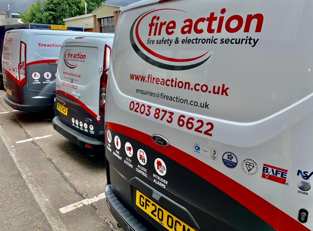 FireActionLtd's tweet photo. Three new vans added to the Fire Action fleet today https://t.co/d1xpnYgcuW