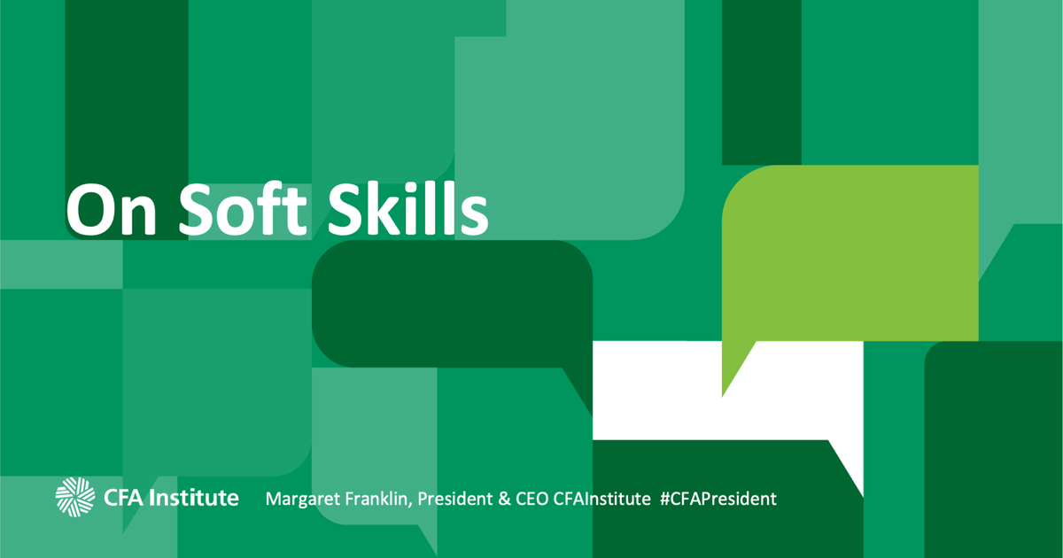 CFAInstituteCEO's tweet photo. Listening, empathy, and understanding are important no matter the size of the institutional or retail client. Mastering these skills will make financial professionals valuable in every type of relationship, including internal ones. #cfainstitute #softskills https://t.co/tpQ6uGSJuq