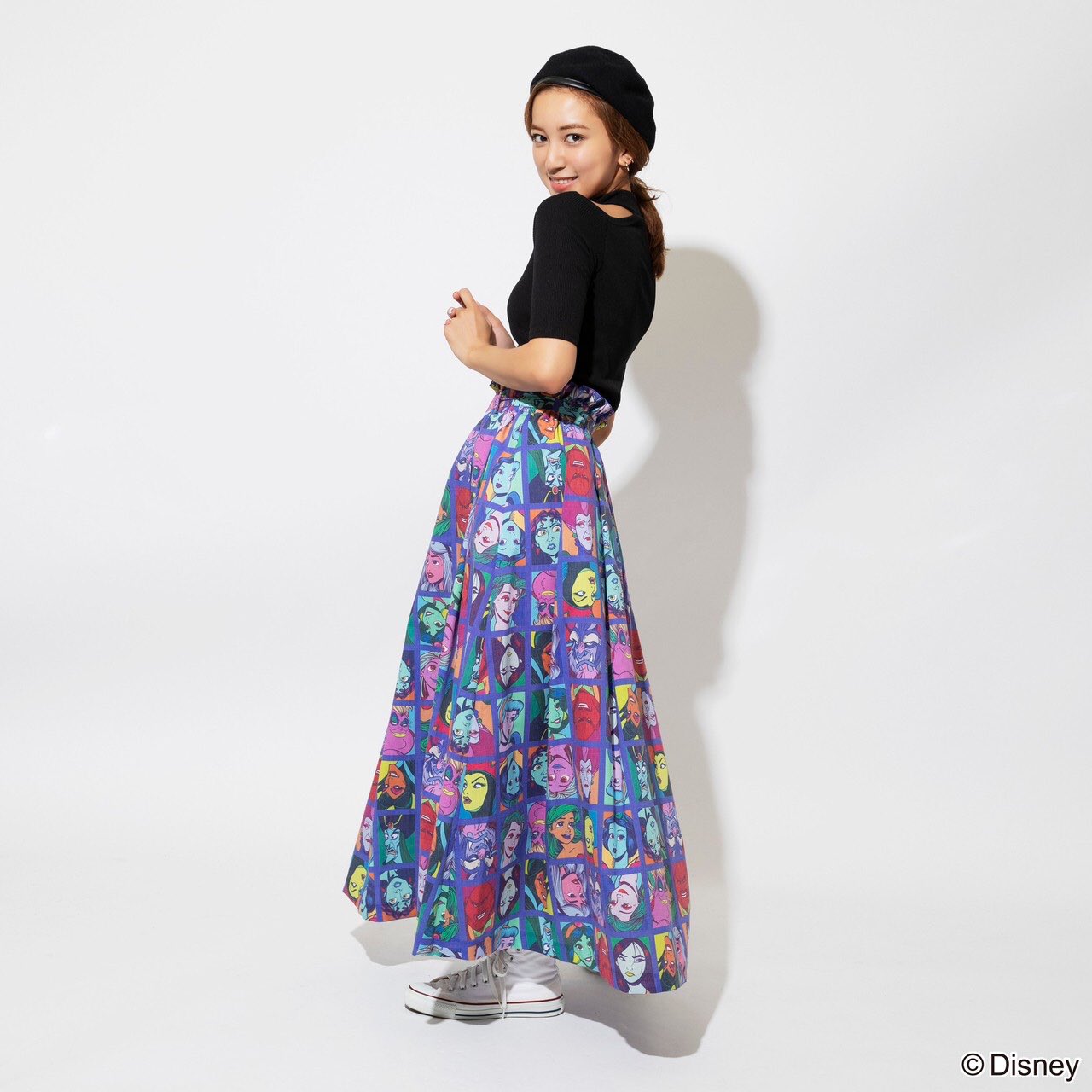 タグ付ディズニーヴィランズ/総柄キャミワンピース(82comb) タグ付ディズニーヴィランズ/総柄キャミワンピース(82comb)