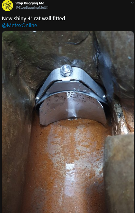MetexOnline's tweet photo. Great to see the guys @StopBuggingMeUK getting another #Ratwall installed!

Our approved installers are always on hand to assist with your #Ratblocker needs.

https://t.co/D5KkHWtQbC https://t.co/BW8IW4Nv7i