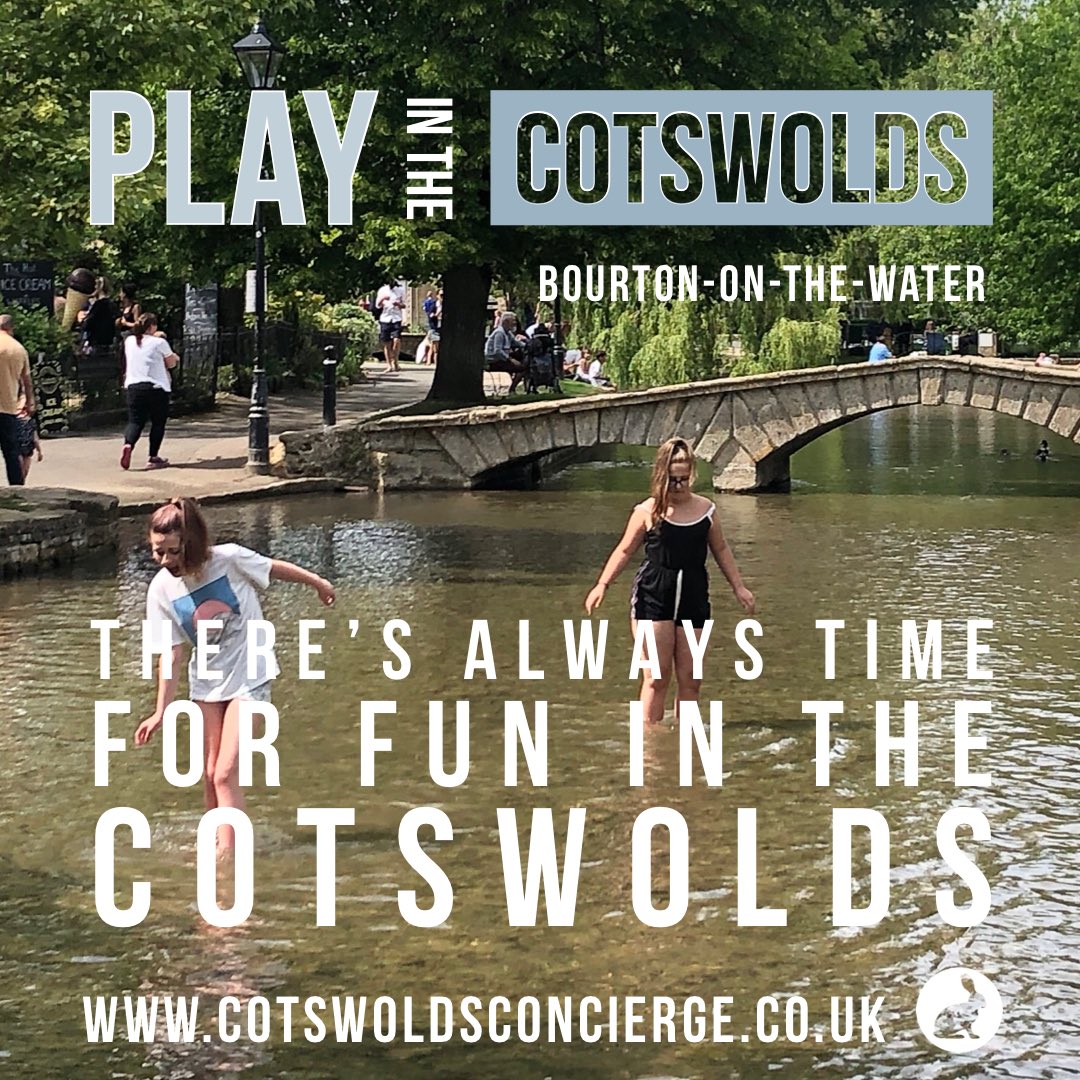 CotswoldsConcie's tweet photo. Dip your feet in Bourton-on-the-Water... there’s always time for Fun in the Cotswolds.
We love the Cotswolds... you will too! Mette ♡
Click link in bio for our latest experiences in the Cotswolds. #Cotswolds2020 #ShopCotswolds #Cotswolds #TheCotswolds #PlanAVisit https://t.co/3Pk18CLkLv