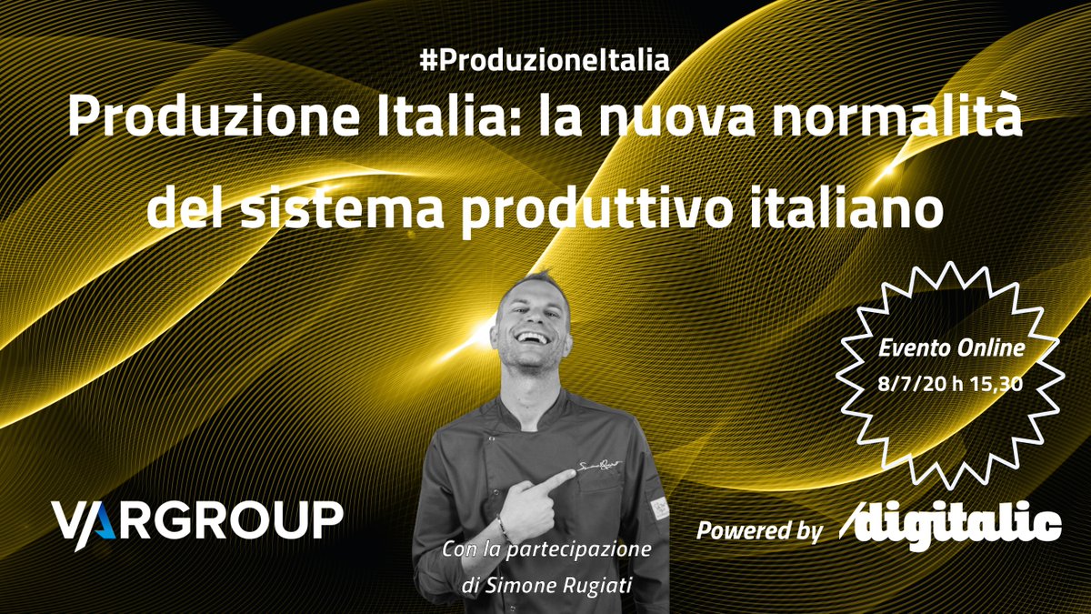GiovannaDiTroia's tweet photo. Come cambia la produzione tra digitalizzazione industriale, revisione della logistica, gestione e monitoraggio da remoto, sicurezza: il webinar con la partecipazione di #SimoneRugiati

➡️ https://t.co/qBMCzUzE5i

#ProduzioneItalia #adv #8luglio https://t.co/lIw8LNLr3j
