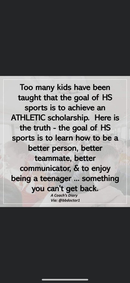 This is so true! I couldn’t have said it better myself- the true goal and power of sports 🏀🏈🏐🥎⚽️🏃🏽‍♀️