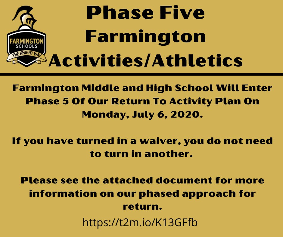 KnightsR7's tweet photo. Please see the following update from the Activities and Athletic Department. @FHSKnightsAD #TheKnightWay https://t.co/EBtWmKUKZG