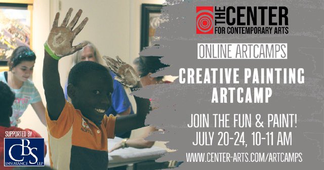 Registration is now open for our virtual Creative Painting ArtCamp! 5 days of creativity and arts education, ideal for kids ages 8-12.

$60 per camper, which covers the cost of supplies. We'll provide all supplies for easy pickup. Info at the link!

center-arts.com
