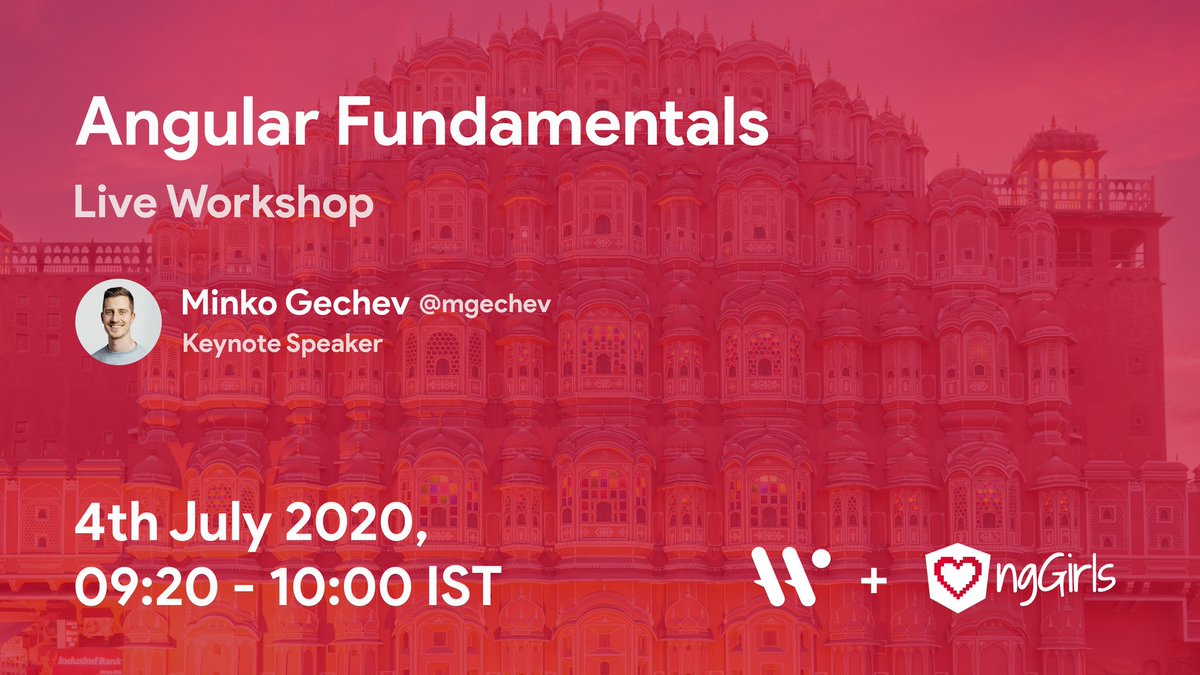 ItsAllAboutWeb's tweet photo. Welcome our Keynote Speaker @mgechev 😍

Will be live tomorrow at 9:20 AM IST
YouTube: https://t.co/kE4TIoFNMa

#Angular #AllAboutWeb #AllAboutWebEvents #TypeScript #JavaScript #WomenWhoCode #ngGirls #ngGirlsIndia #IWD2020 #IWDIndia2020 https://t.co/x8KGCvGiVv