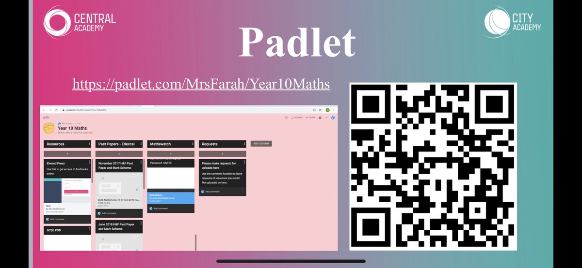 CORE City Academy Maths Dept. tweet media