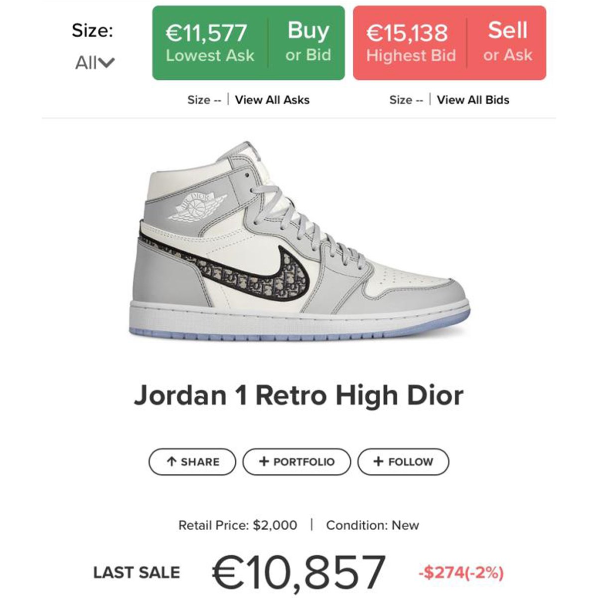 Soldes \u003e aj1 dior stockx \u003e en stock