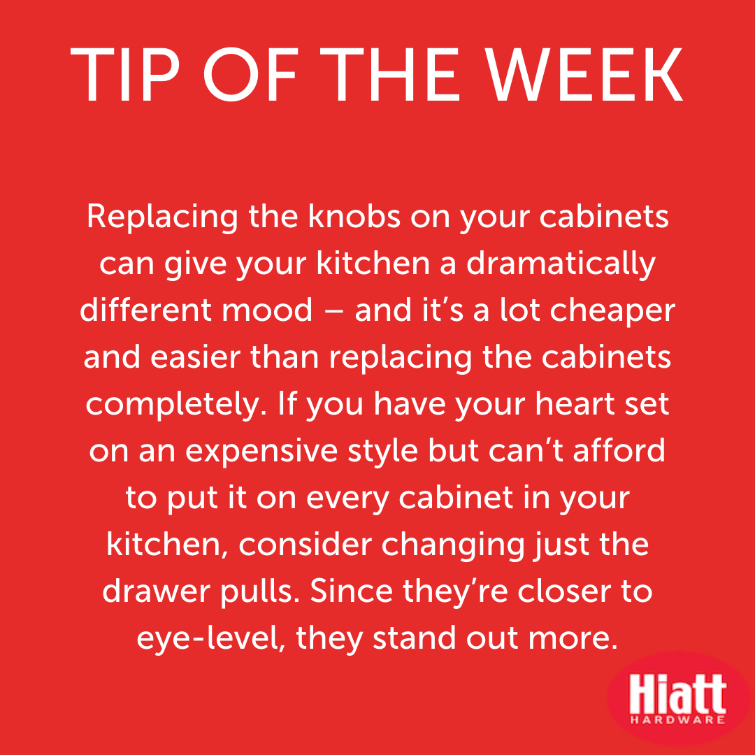 hiatthardware's tweet image. Tip of the week. A valuable tip to save for later! Upcycling your cabinets can be just the ticket to improve your home. #hiatthardware #kitchendiy #bedroomdiy #homediy
