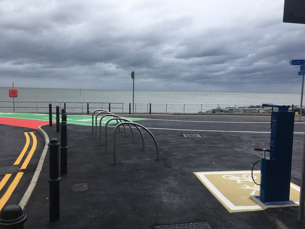 Old Colwyn promenade is now fully open. We’ve completed the flood protection at Splash Point (Old Colwyn Arches) and improved the active travel route for pedestrians and cyclists. ➡️ Look out for bike stands, bike repair station and a better access ramp to the beach.