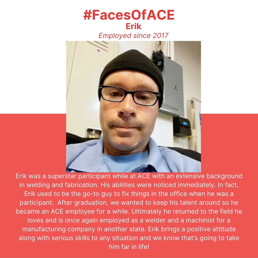 aceprogramsny's tweet photo. We want to shout out Erik on our #FaceOfACE series because he's been a gem to have! We appreciate Erik for his positive attitude and his rad skills. Thank you Erik 🤗 https://t.co/laIdKlW09I