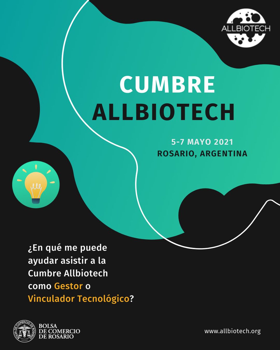 allbiotech_'s tweet photo. Estamos ansiosos de trabajar contigo y #juntos acortar la brecha que nos separa de los países líderes en transferencia tecnológica.

¿Te sumas?

Recuerda que las postulaciones cierran el próximo 13 de julio a las 11:59 GMT-3
📍Convocatoria y Bases en https://t.co/5WcM4WoGmk https://t.co/xAE1Kum5Up
