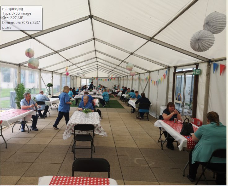 kendonaldson's tweet image. Way to go @DGNHS The new Marquee has opened outside the #DGRI canteen to ensure staff can eat &amp;amp; relax whilst social distancing. Well done all involved &amp;amp; thx to our Endowments for supporting.