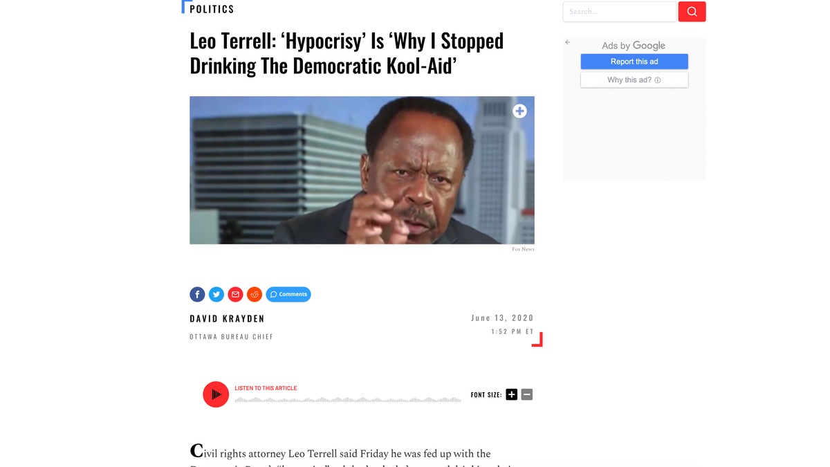 If the Democrats are the party of civil rights as they claim... why are civil rights activists like Leo Terrell, Clarence Henderson and Charles Evers all DISGUSTED with Democrats and voting Trump? Terrell actually just said: "Democrats, please leave the party." That's HUGH!!! -VJ