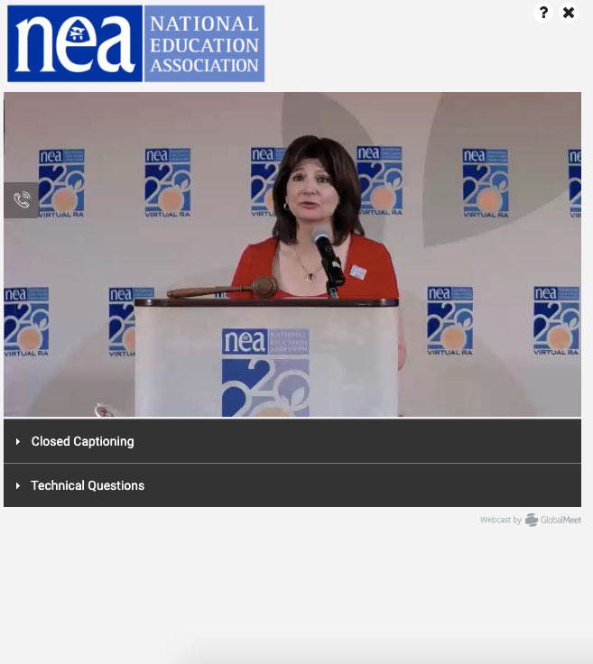 MissGoinsGPE's tweet photo. What an inspiring first day of the #NEARA2020! Thousands of teacher leaders from across the country gather together to impact change (even online!). This is my 3rd time as a delegate! Yesterday some special guests stopped by to remind us how important we are☺️! On to day 2! https://t.co/4IuCSOZufB