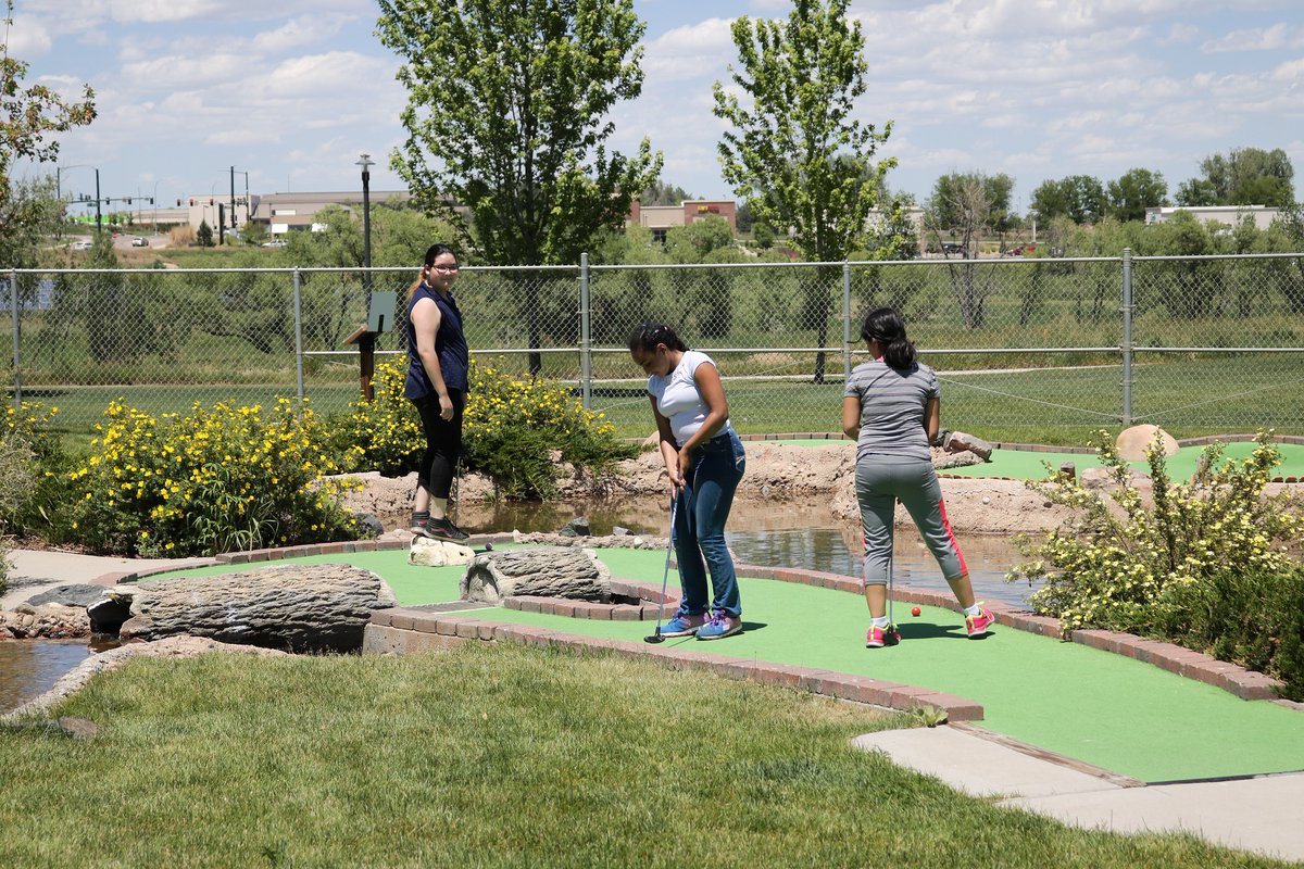 GreeleyRec's tweet photo. The #FamilyFunPlex will be opening with limited hours and extra precautions starting Monday. The fieldhouse, track, miniature golf course, and weight room will be available in 90-minute time blocks. Sign up for at https://t.co/SntJ5E2Vs8. Read more: https://t.co/wT4kG2tVsa https://t.co/sBgTSgspEI