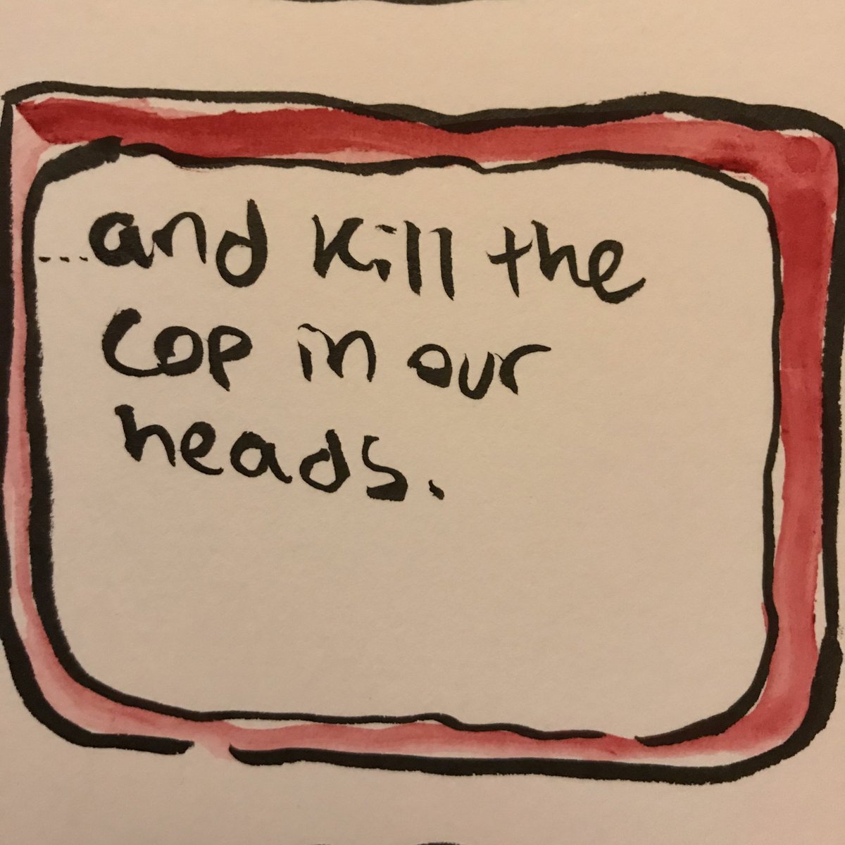 Value #4: we ask that library workers confront our internal biases and kill the cop in our heads.