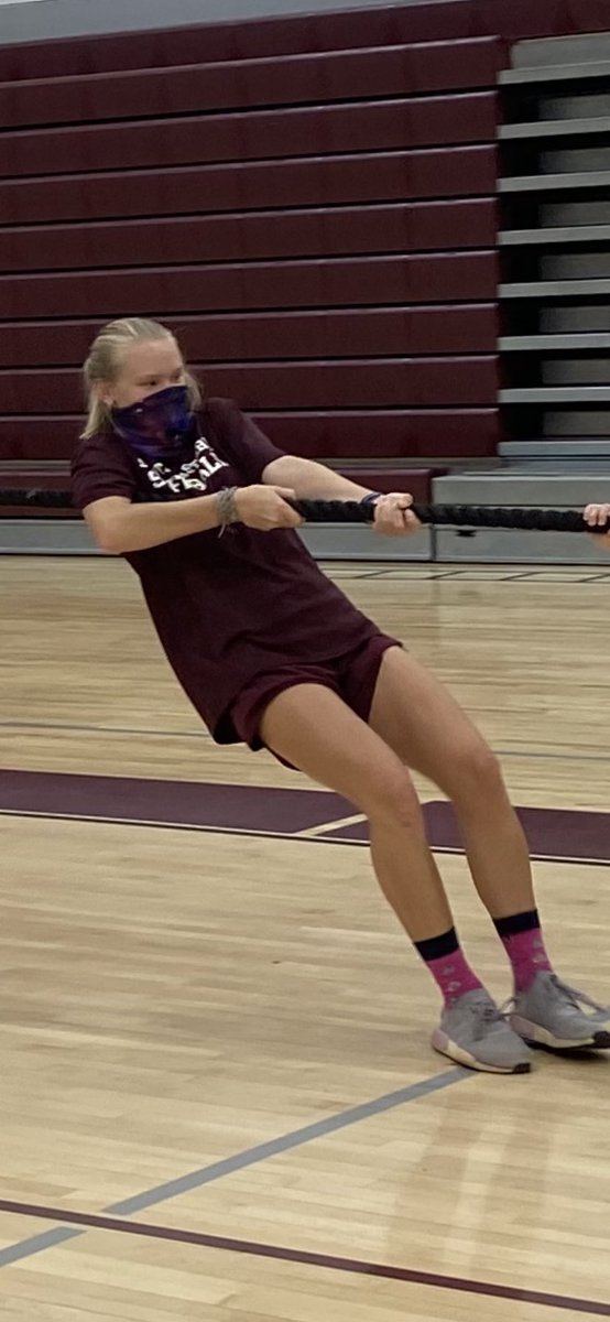 SoutheasternVo1's tweet photo. The Elite athletes of the week: These players didn’t have to be the fastest, strongest, etc. These were the athletes that motivated their teammates every day and had Elite Mindsets
Elite Athletes are: 
White: Laura J
Maroon: Maddi F 
Grey: Callie S
Black: Sydni C https://t.co/OvOAOdC9D0