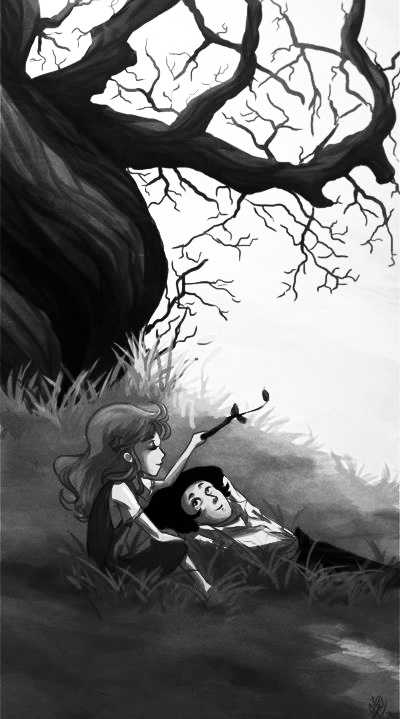 “Does it make a difference, being Muggle-born?”Snape hesitated. His black eyes, eager in the greenish gloom, moved over the pale face, the dark red hair. “No,” he said. “It doesn’t make any difference.”“Good,” said Lily, relaxing.{DH ch. 33}