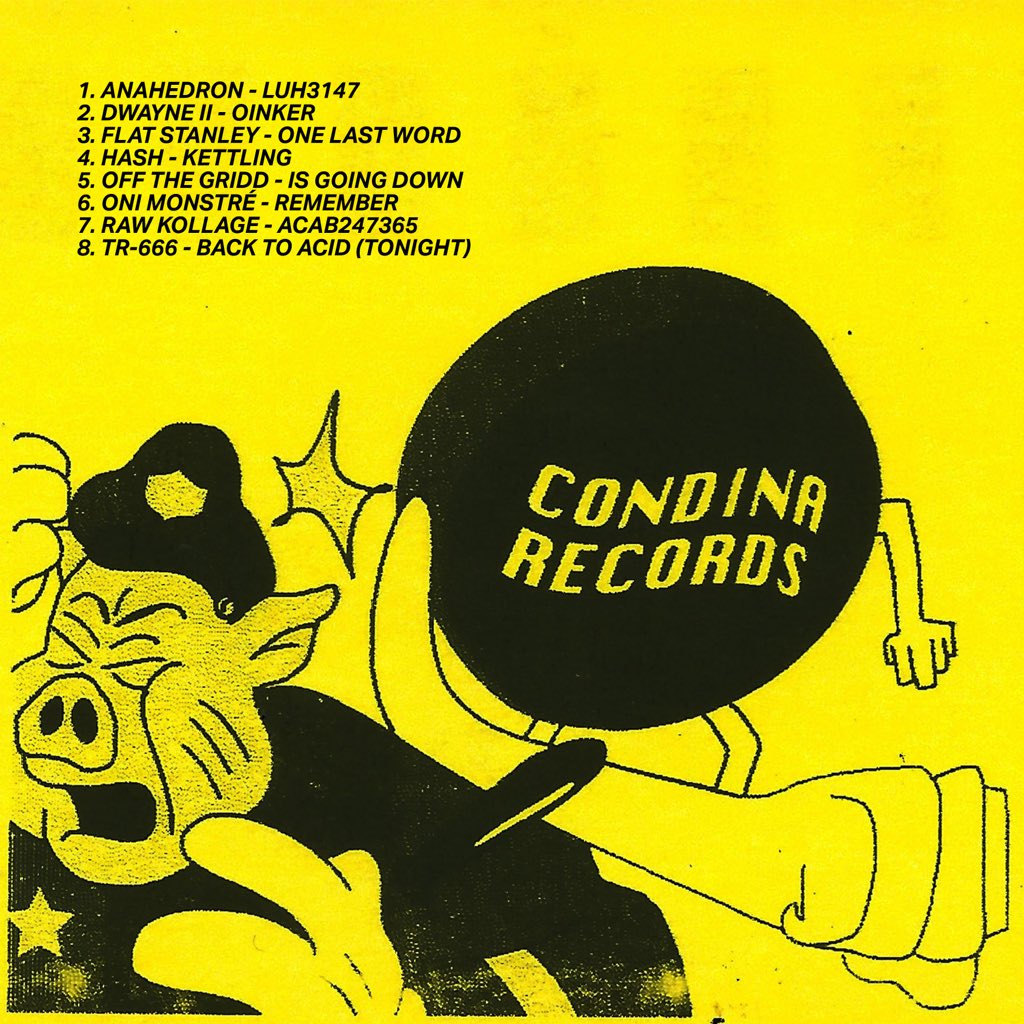 Anahedron's tweet photo. Condina Records Compilation (Vol 7) out now! 

https://t.co/KaYF6fu9q3

100% of proceeds from this project will go towards @BLMLA and @PplsCityCouncil. Additionally, @Bandcamp is waiving all revenue share today so please support your favorite artists! https://t.co/dCHe0WixUb