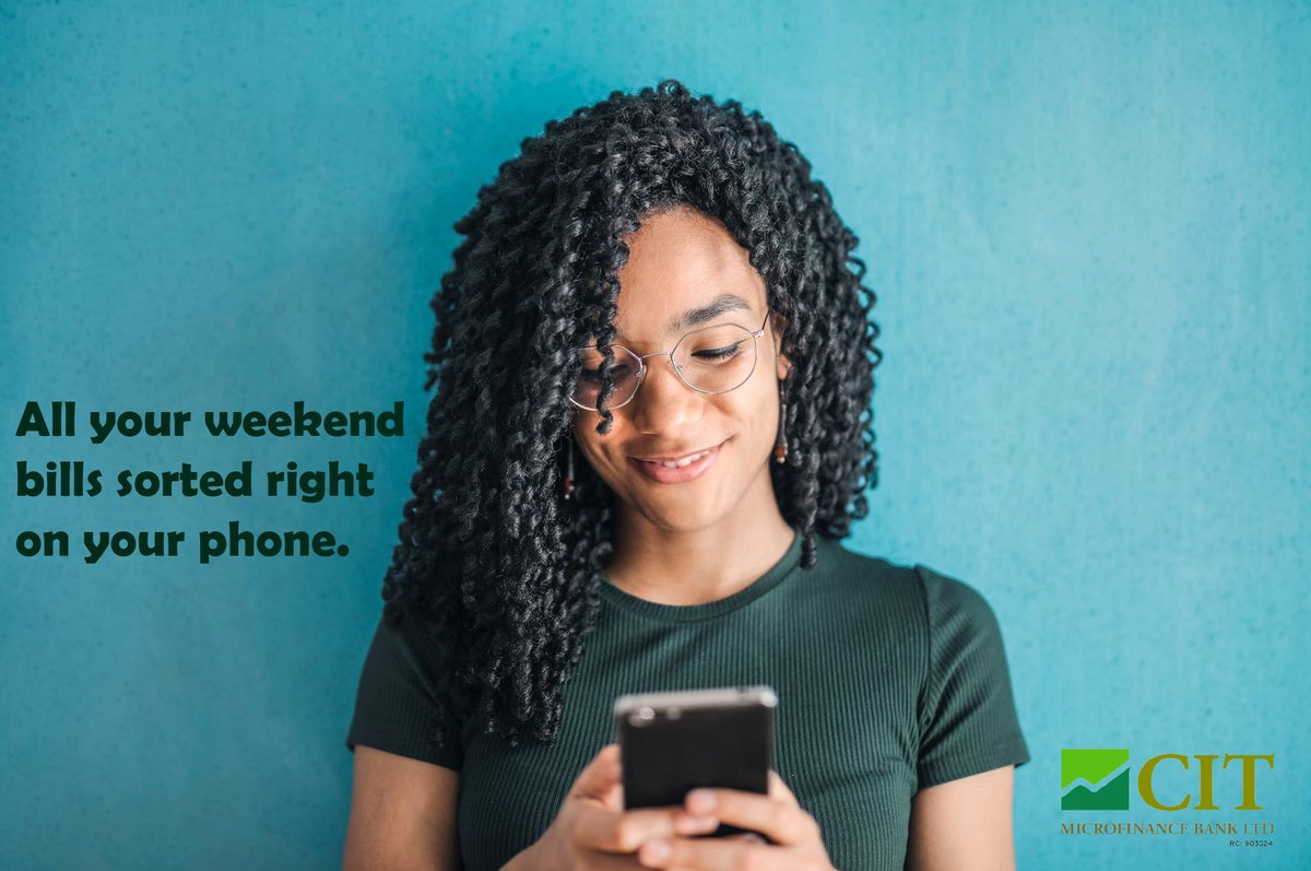 CIGL_connect's tweet photo. Cable TV Subscription? Airtime Recharge? Cash transfer?
Sort it all conveniently on the CIT MFB mobile App.
Available on Google PlayStore.
#Weekend #Stressfree #TGIF #CITMFB #NotYourRegularMFB https://t.co/qlftDOvEoo
