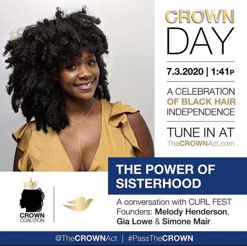 Today is National Crown Day to celebrate the day the CROWN Act (Create a Respectful and Open Workplace for Natural Hair) legislation was signed into law. We still need your help to ban hair discrimination. Sign the petition - campaigns.organizefor.org/petitions/help…

#PassTheCrownAct <a href="/thecrownact/">The CROWN Act</a>