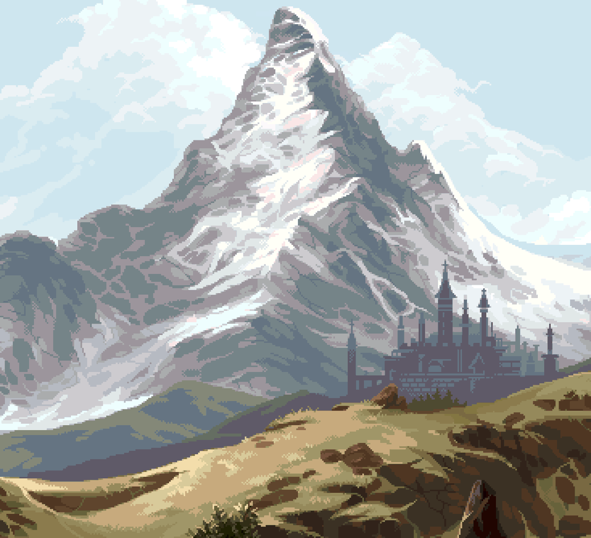 adamfergusonart's tweet photo. Just wanted to share a small teaser of a pixel art background I'm working on for @Serenity42std's game! #pixelart #ドット絵 https://t.co/26pYyIDp09