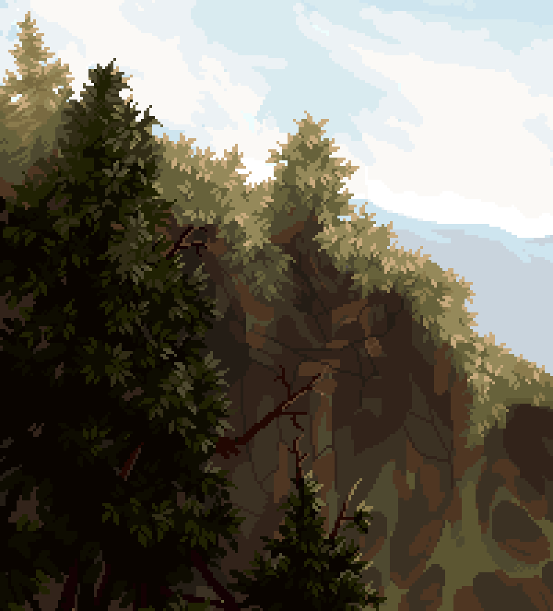 adamfergusonart's tweet photo. Just wanted to share a small teaser of a pixel art background I'm working on for @Serenity42std's game! #pixelart #ドット絵 https://t.co/26pYyIDp09