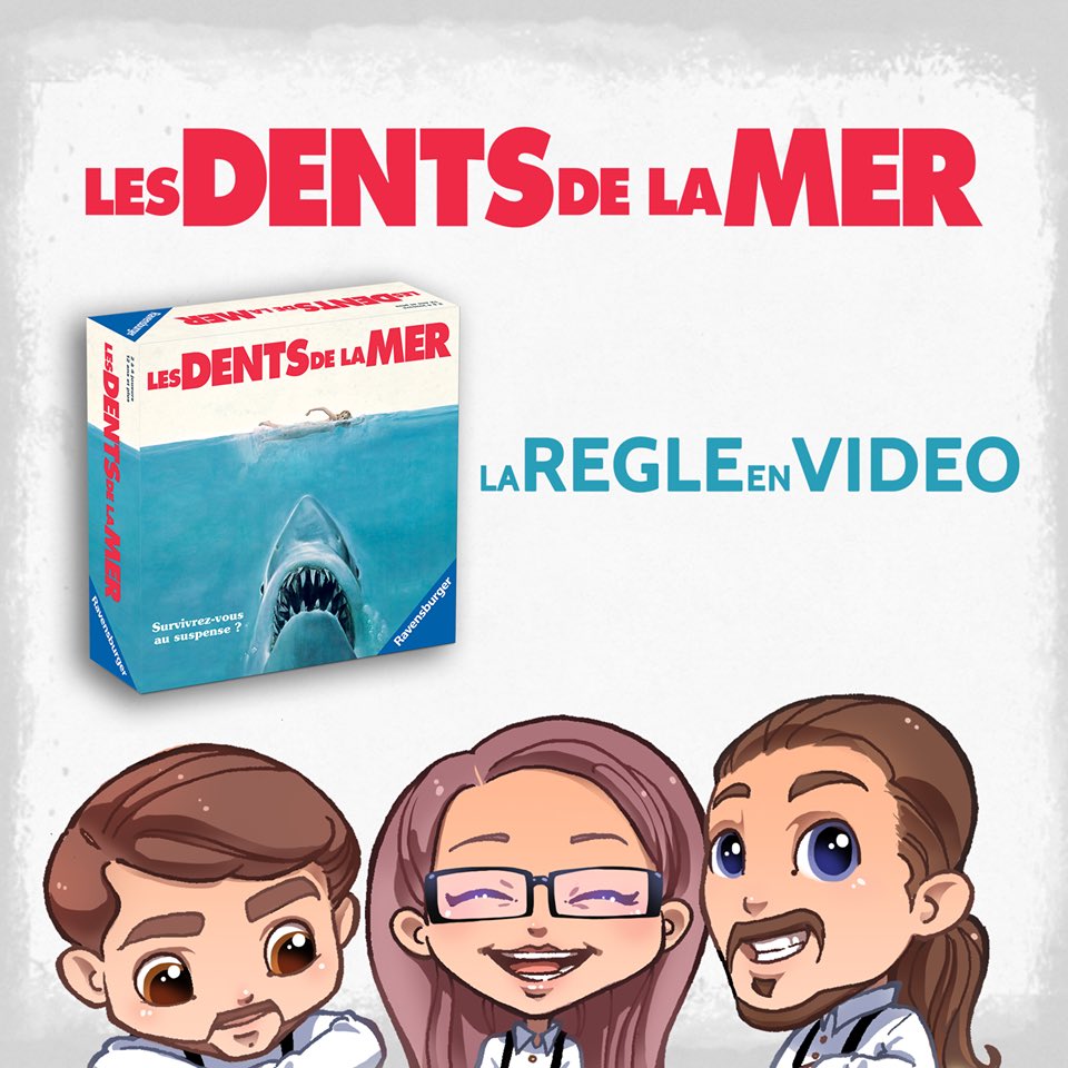 TVAQTJ's tweet photo. NOUVELLE VIDÉO !
Prepare ton maillot et ta bouée car on s’attaque aux Dents de la Mer !
Un jeu édité et distribué par #Ravensburger https://t.co/bxMxNfP8KM