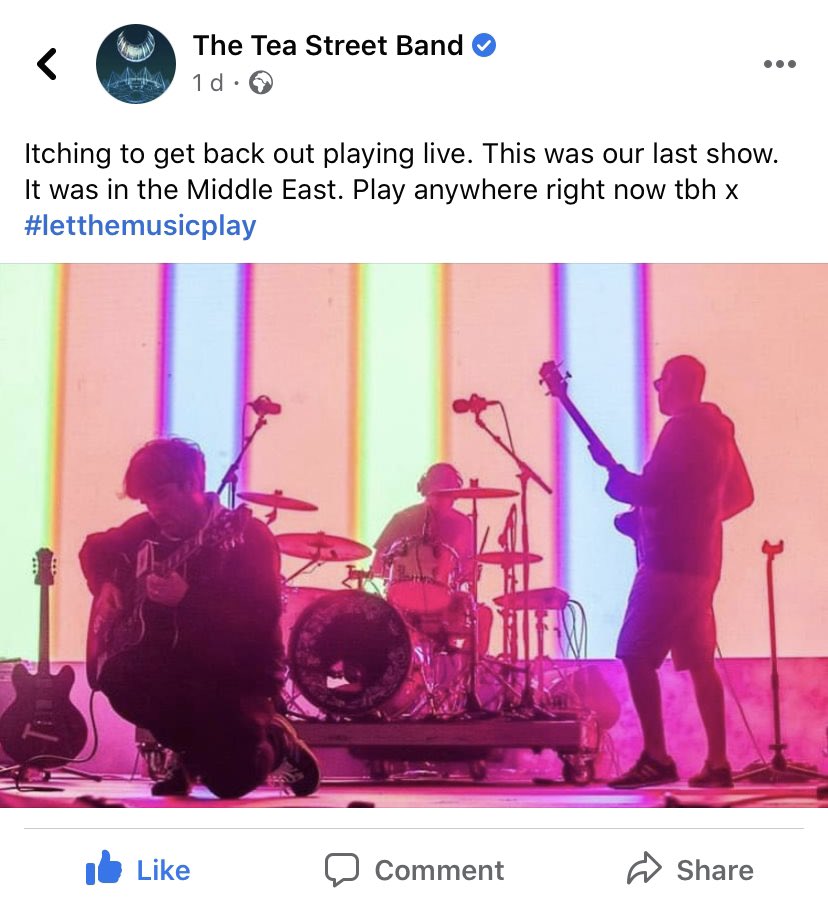 JakeWhewell's tweet photo. Ill throw a party, you headline the back garden, ill supply the brasserie stubs all night 👊🏻 @TeaStreetBand https://t.co/QGe9sldDhJ