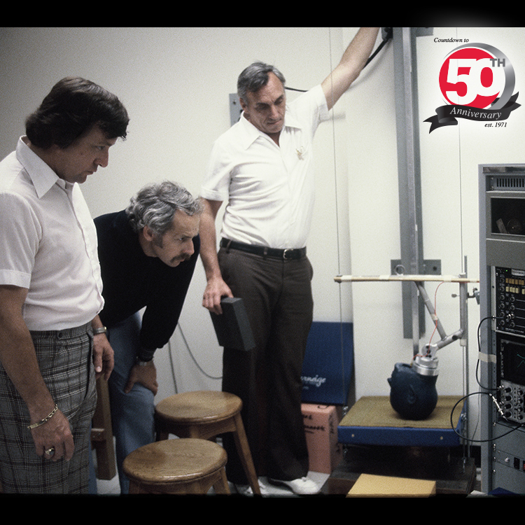 Largest Sale in SA History - LIVE MONDAY!
Spieth Anderson began manufacturing the Spieth line in North America [1971]  Dr. Greg McNeice (Left) Dr. Peter Scott (Middle) &amp; SA founder Murray Anderson (right). Shown testing Spieth America Landing Mat impact absorption. #SpiethTurns50