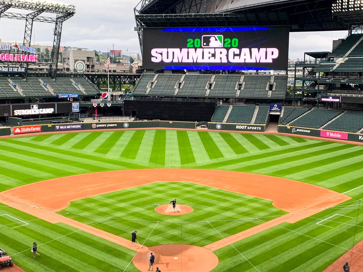 TMobilePark's tweet photo. The field is all set for #SummerCamp! 🙌 https://t.co/LQeABjP6tq
