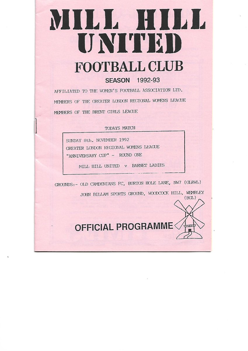 ProgrammesForSa's tweet photo. Mill Hill United v Barnet Ladies programme 1992

https://t.co/HHVOX45zrW

@LondonBees @kimjerraysilver @NonLgeProgs @NonLeagueCrowd https://t.co/JpfnqrsoU8
