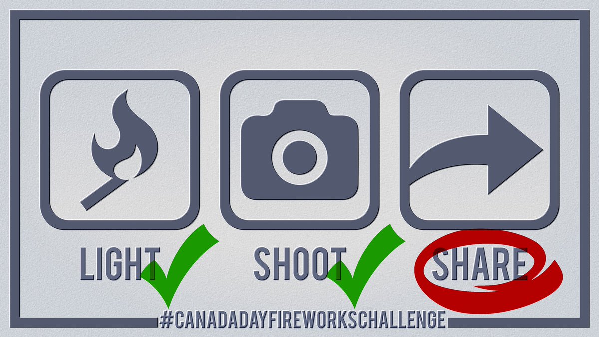 You’ve got until the end of Monday to share your photos and videos for a chance to win a $500 fireworks package! Details: tinyurl.com/y97u3rrp
#CanadaDayFireworksChallenge