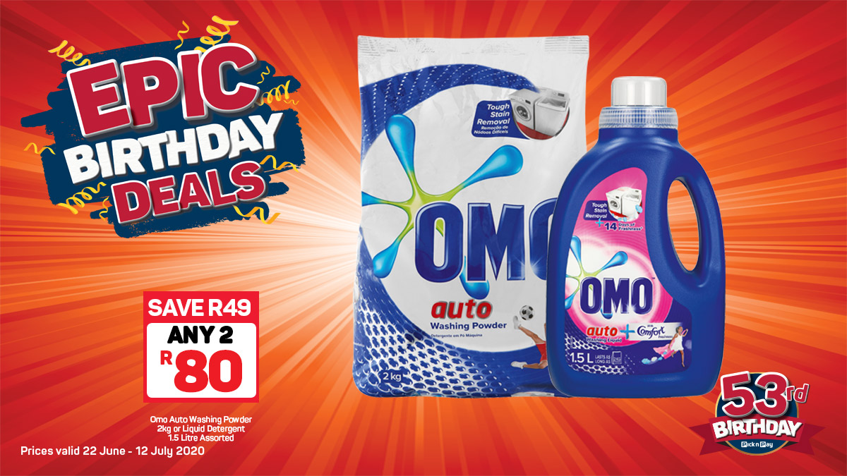 PicknPay's tweet photo. Pick n Pay’s EPIC Birthday DEALS keep getting better, with HUGE savings on all goods. https://t.co/0PkvgniLQi https://t.co/oNUfmaiaGA