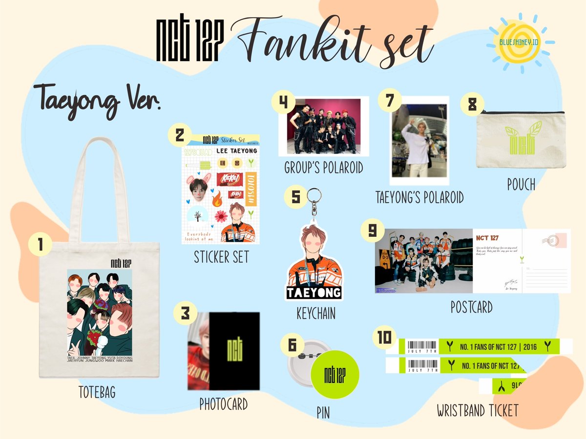 blueshiney_id's tweet photo. 🌼NCT 127 VERSION🌼
#TAEIL #JOHNNY #TAEYONG #YUTA #NCT #NCT127 #FANKIT #FANKITNCT #FANKITMURAH https://t.co/oG3t1KTiLX