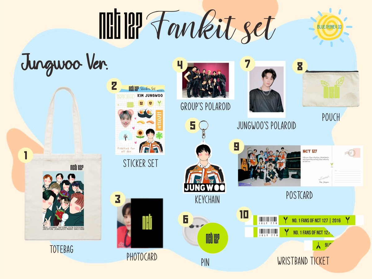 blueshiney_id's tweet photo. 🌼NCT 127 VERSION🌼
#DOYOUNG #JAEHYUN #JUNGWOO #NCT #NCT127 #FANKIT #FANKITNCT #FANKITMURAH https://t.co/0Ydn9dMDaz