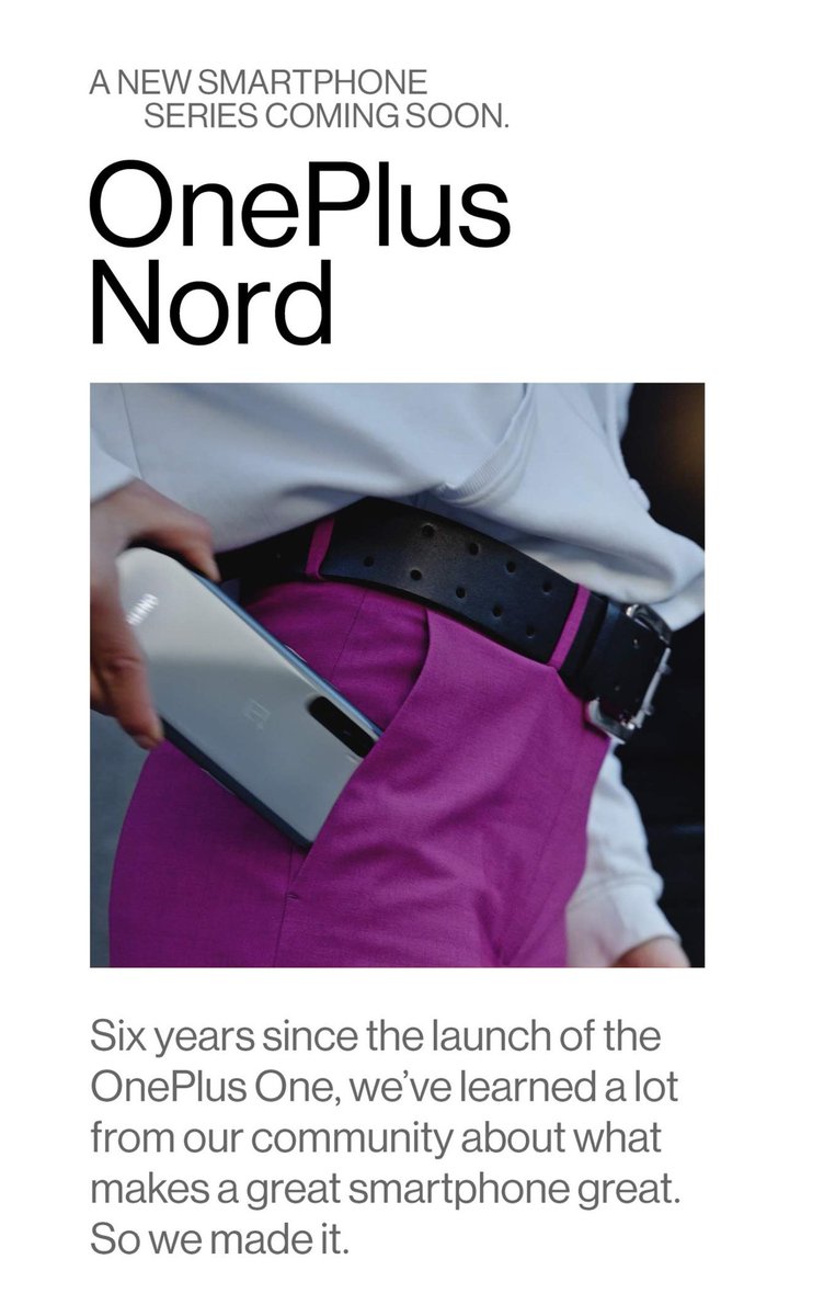 PerfectPps's tweet image. Here is How OnePlus Nord gonna look like from back . How do you feel 🧐

#OnePlusZ #Oneplusnord #OnePlus #OneplusNord