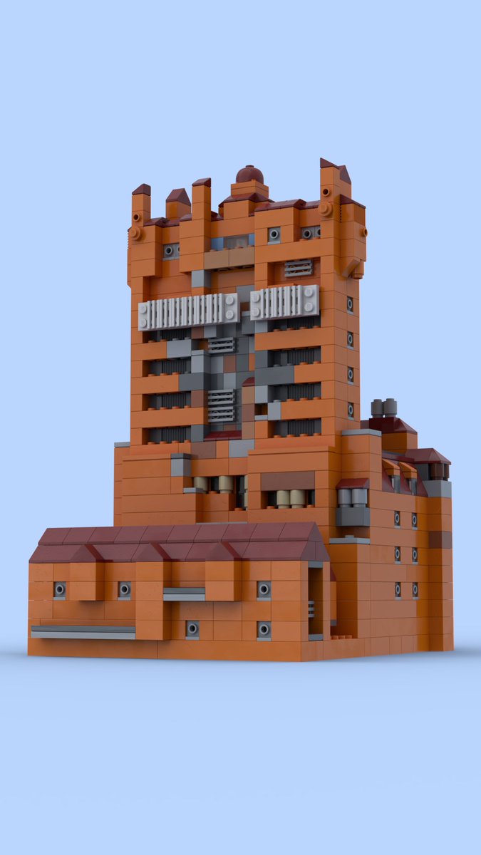 Coasterfan312_'s tweet photo. Bit of a random post, but here's a little Tower of Terror model I built in Lego Digital Designer ages ago (and subsequently rendered in Bricklink Studio). Was pretty pleased with it. https://t.co/dhbq4pQzkQ