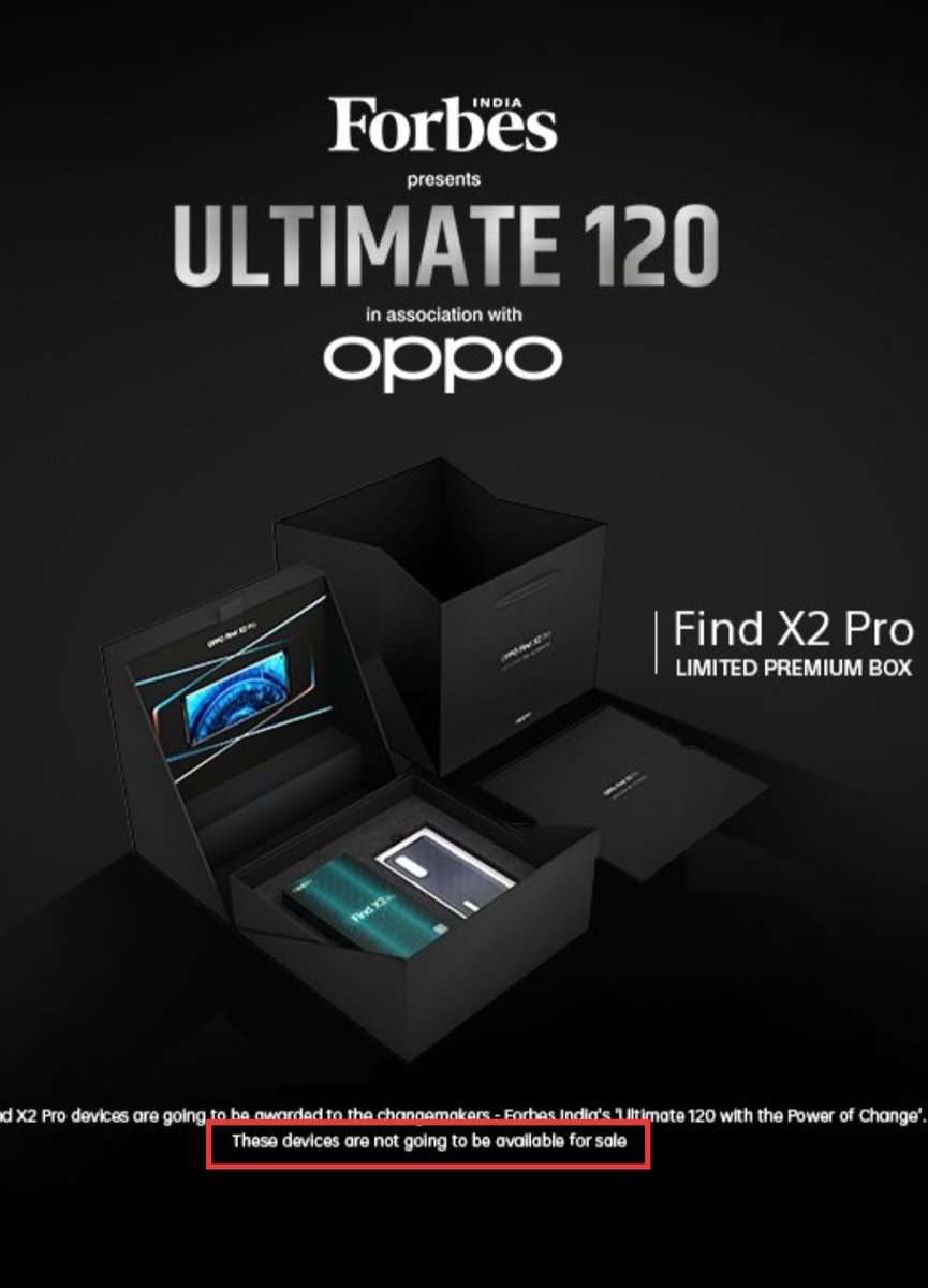 smasithick's tweet photo. @oppomobileindia @forbes_india So you don't have plans to sell #OPPOFindX2Pro in India 🇮🇳

Then, stop your bait advertising... Every time you promote Find X2 Pro, but you sell only Find X2 at hefty price tag.

Don't fool your loyal customers.

@tasleemarifk @AlenWuOPPO @BrianShenYiRen @SumitWalia @OPPOCareIN https://t.co/sFmZEzSDSK