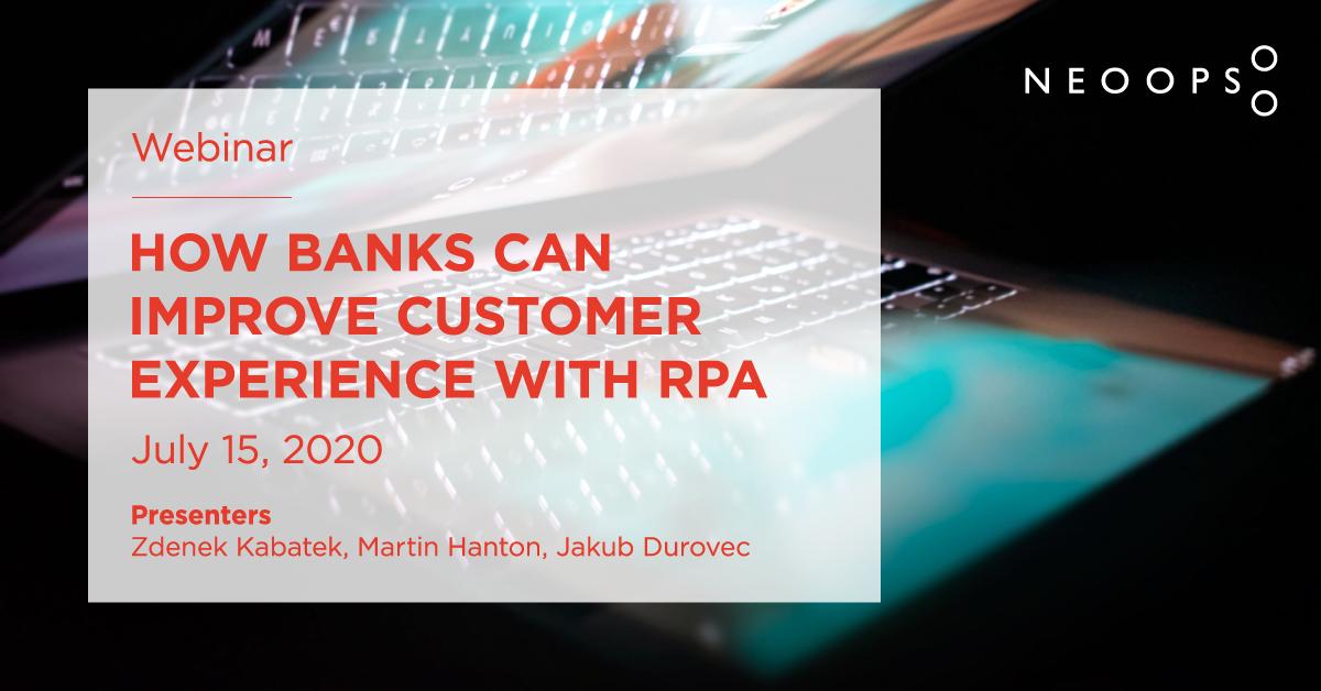 NEOOPS_team's tweet photo. Register here https://t.co/96Ks84ZLo3 for a Webinar to learn how banks can enhance customer experience by pairing RPA with a solution allowing collaboration between digital and human workers showcasing real success stories. Email us at info@neoops.com #rpa #trustportal #blueprism https://t.co/sOtPUPD4D4