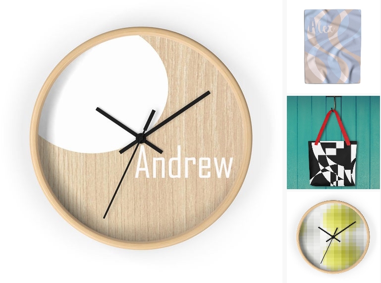 AOP_TRAINING's tweet image. Minimalistic design wall clock with a name, etsy.me/3gohj9D # #housewarminggift #modernwallclock #kitchenwallclock #beigewallclock