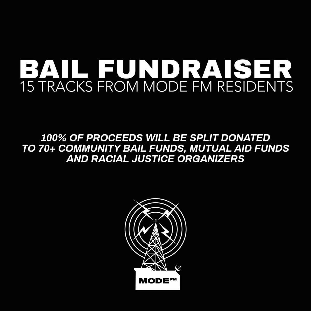 We will like to everyone who has supported our bail fundraiser compilation the support has been amazing!

Today Bandcamp will be waiving their fees so if you haven't grabbed it now is a great time.

Out now exclusively on Bandcamp 
modedigital.bandcamp.com/album/bail-fun…