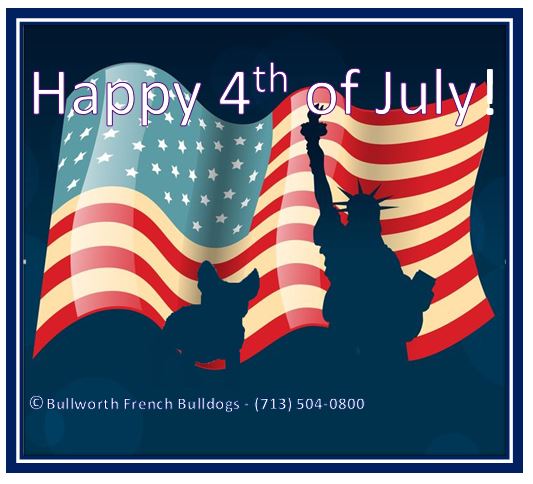 BullworthFB's tweet photo. Wishing you a safe and happy 4th of July weekend!! 
Bullworth French Bulldogs - (713) 504-0800
https://t.co/nBMKrxo766
.
.
#bullworthfrenchbulldogs #july4th #independenceday #happyjuly4th2020 #frenchbulldogs #frenchies #pets #puppies #companiondogs #celebrateamerica #freedom https://t.co/qieCskBkWb