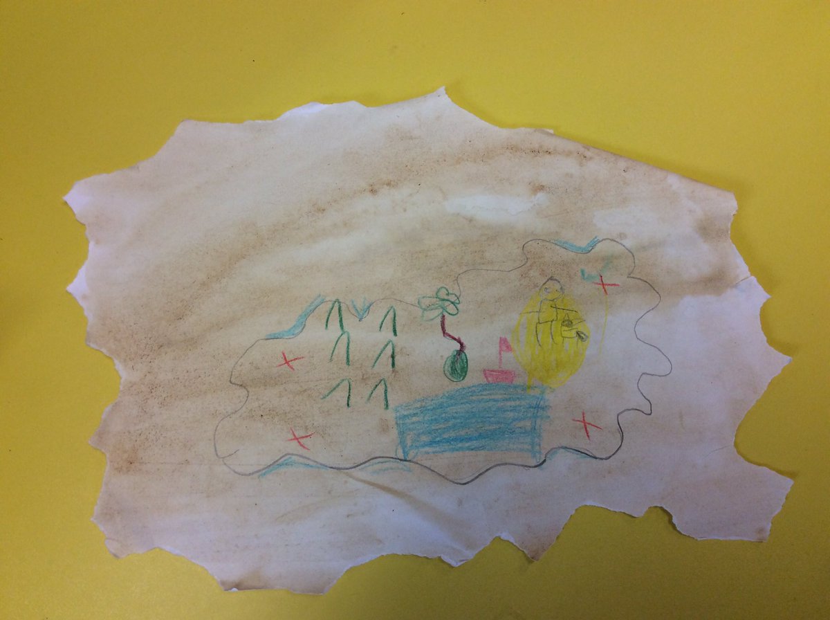 Withington_hfds's tweet photo. We finished off our pirate maps today, now to add our labels. #bubble1 #pirates https://t.co/33xZzyQzYV