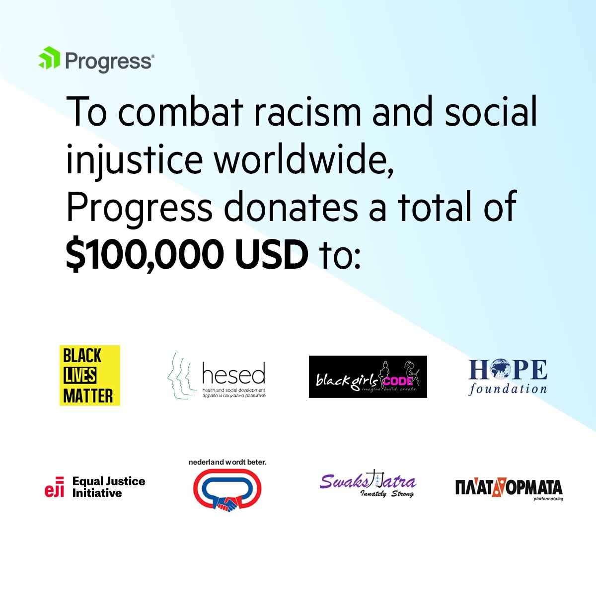 Take action. Join us in supporting organizations working to fight for justice, tolerance and a more humane world. “To ignore evil is to become an accomplice to it,” said Dr. Martin Luther King Jr. Time to step up. Details here: prgress.co/2Zx3EWN #ProgressForTomorrow