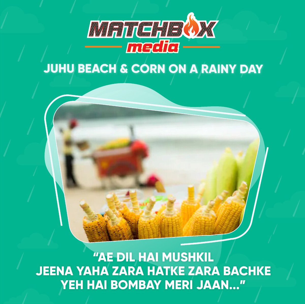 MatchboxMediaIN's tweet photo. Since we all are stuck in the โquarantineโ we cannot enjoy the Mumbai Monsoons like we used to. But hang in tight because this too shall pass.
#MumbaiRains #Mumbai #Matchboxmedia https://t.co/5Q0eivos4h