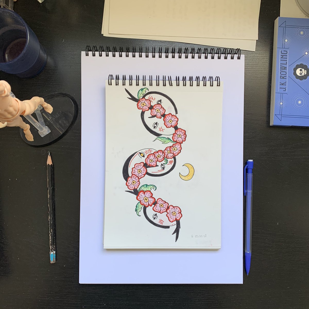 yenaaruna's tweet photo. j'ai gravé un de mes dessins dans ma peau pour toujours https://t.co/1KL2jnVbXM