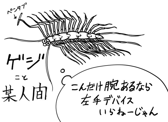 見苦しくないように↑の様に描いてますが、本来の私は↓みたいなんですよ。 